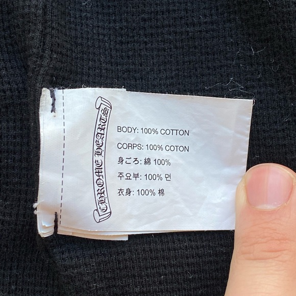 Vintage Chrome Hearts thermal lined zip up hoodie - Picture 6 of 8